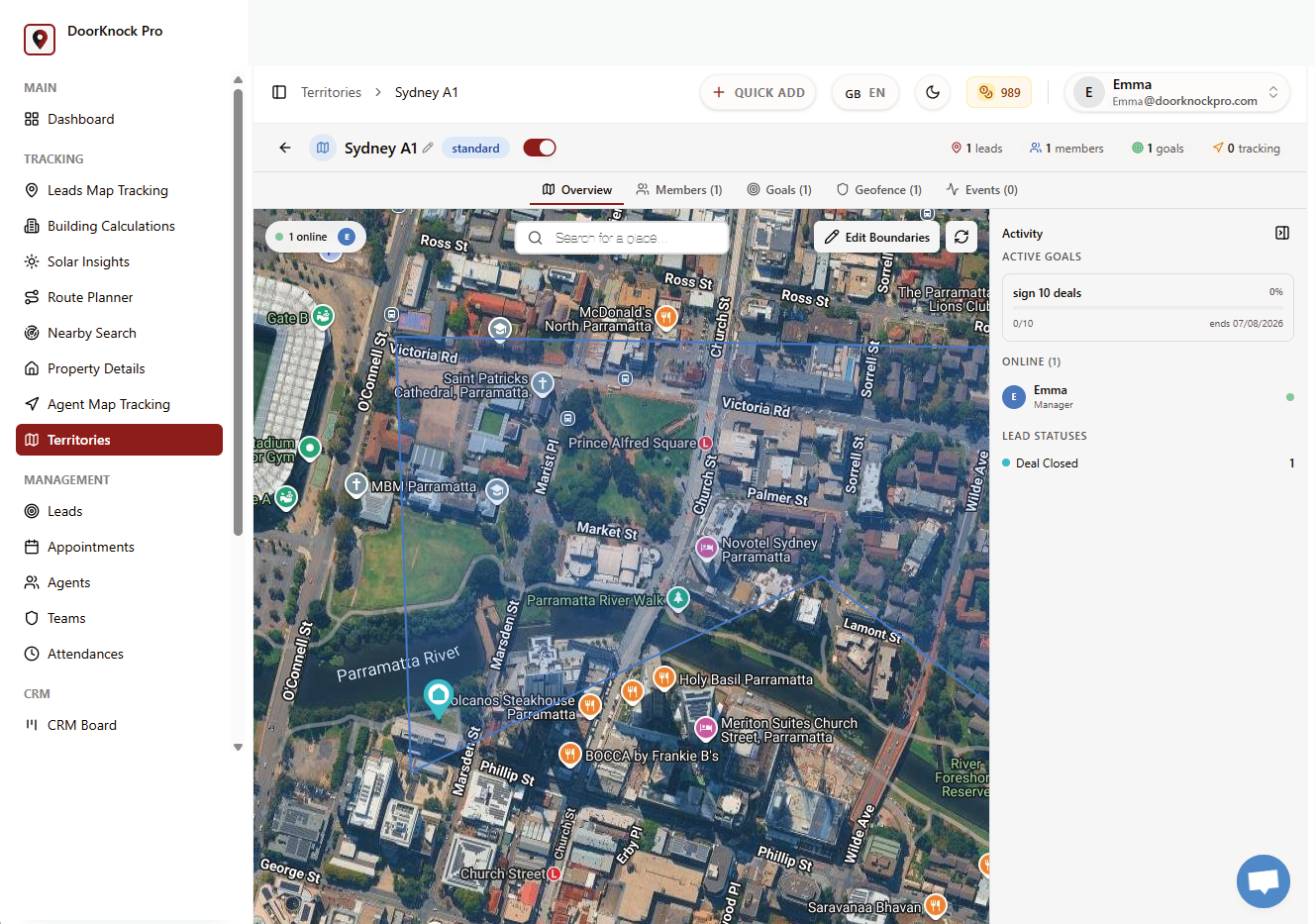 Deploy & Navigate — desktop view
