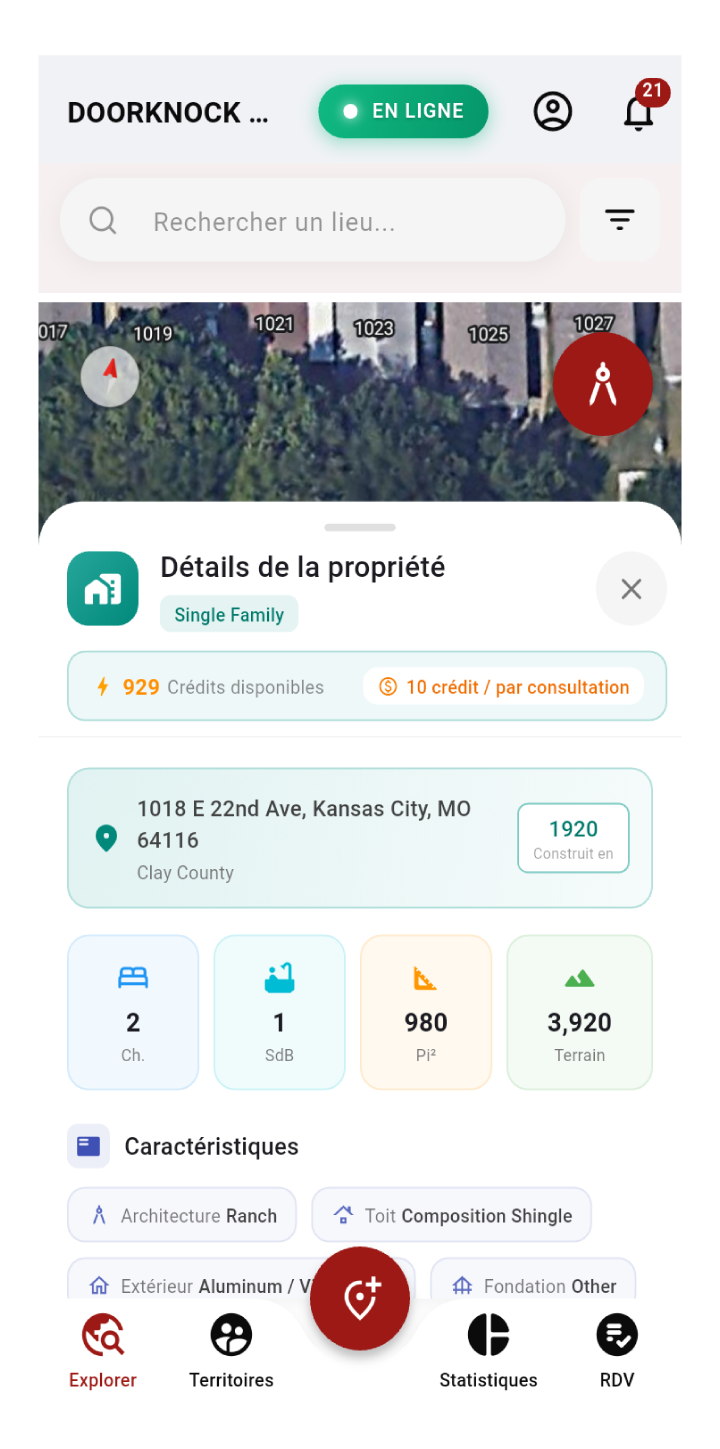 property-details mobile app view