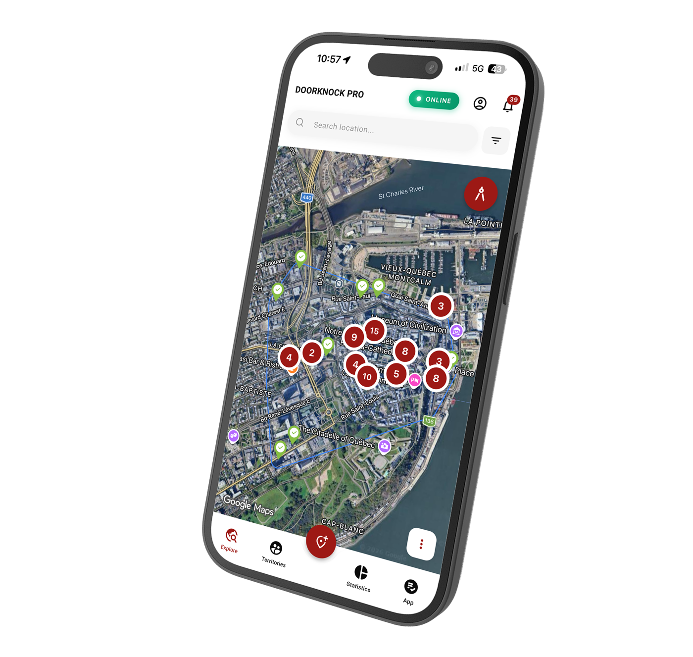 Door Knock Pro dashboard preview