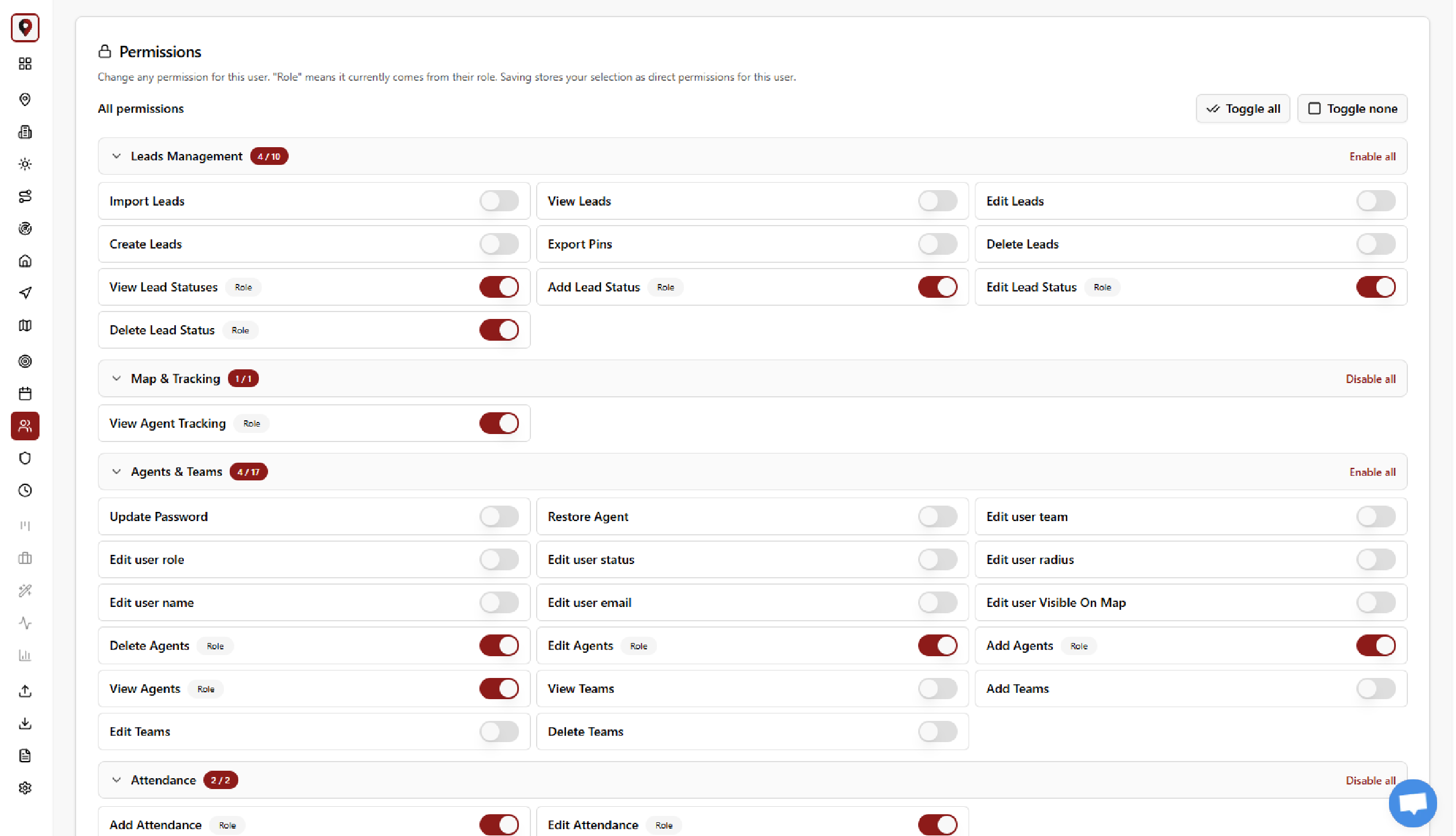 roles-permissions dashboard screenshot